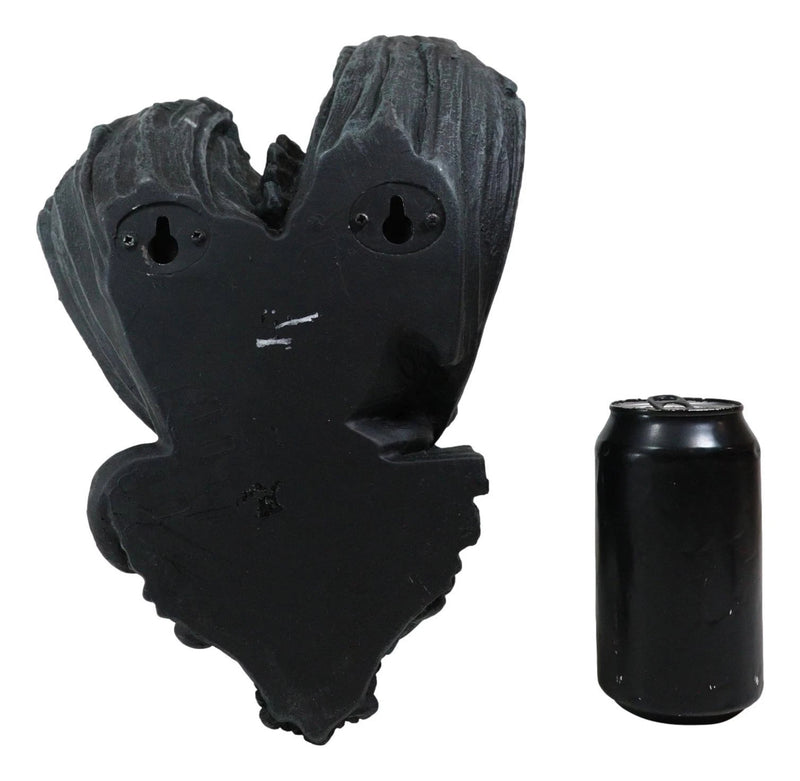 Gargoyle Candle Holder, 12"H Gothic Wall Sconce Sculpture Plaque, Fantasy Home Decor for Mantle, Wall, Garden, or Indoor Display-2
