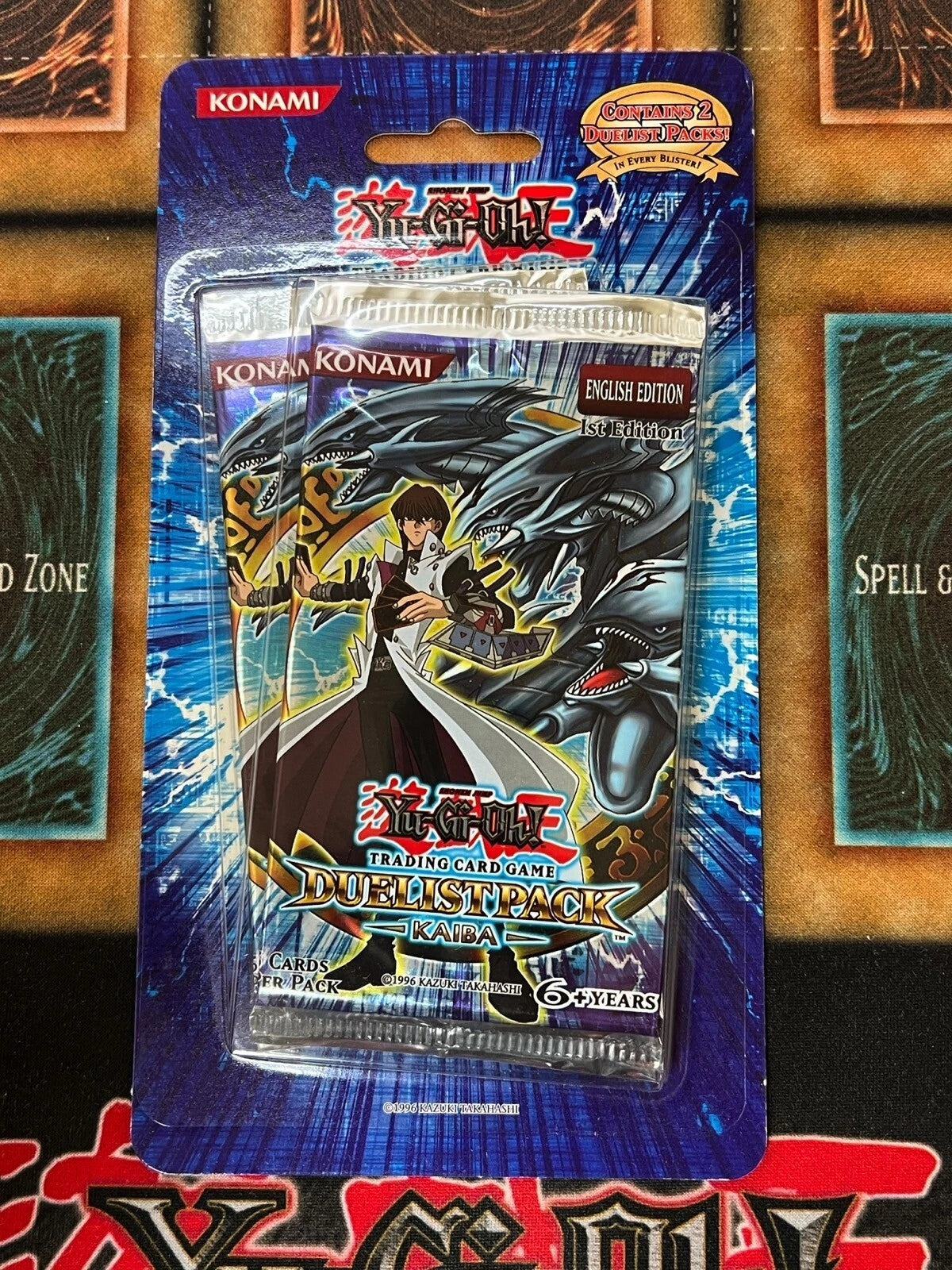 Yugioh Duelist Pack Kaiba 1st Edition Blister Pack (x2 Packs) New Sealed-1