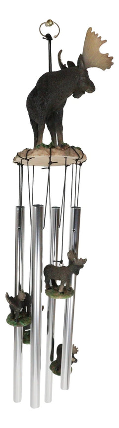 The Emperor North American Moose Resonant Relaxing Wind Chime Garden Patio-3