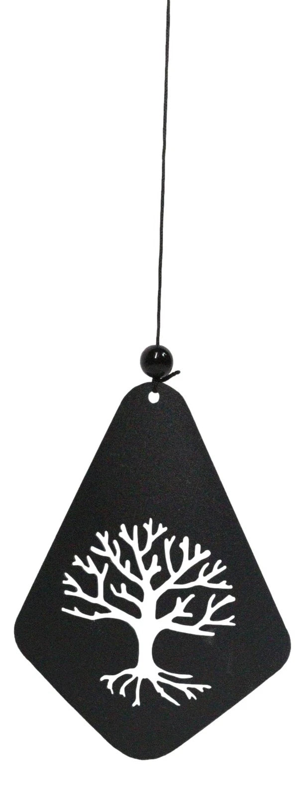 Celtic Tree Of Life Cylindrical Steel Metal Filigree Hanging Solar Wind Chime-3
