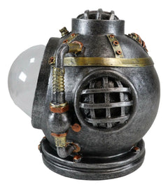 Steampunk Nautical Marine Diver Helm Submarine Ship Skull Macabre Figurine-2