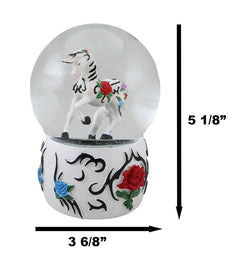 Sendero de ponis pintados, globo de agua con purpurina y caballo tribal rosa del jardín occidental-2
