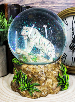 Bosque Jungla Depredador Blanco Alaska Siberiano Tigre Blanco Bola de Nieve Brillante-1