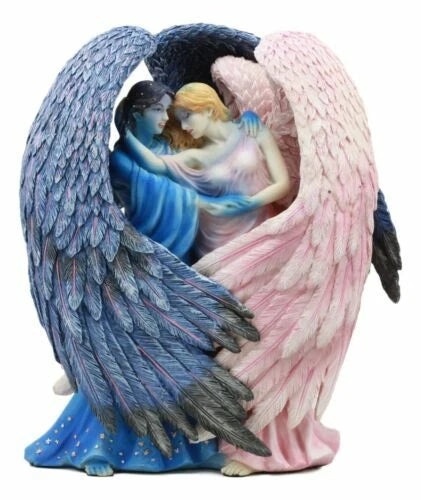 Sheila Wolk Art Day Surrendering Unto Night Celestial Angels Statue 9.5"H-1