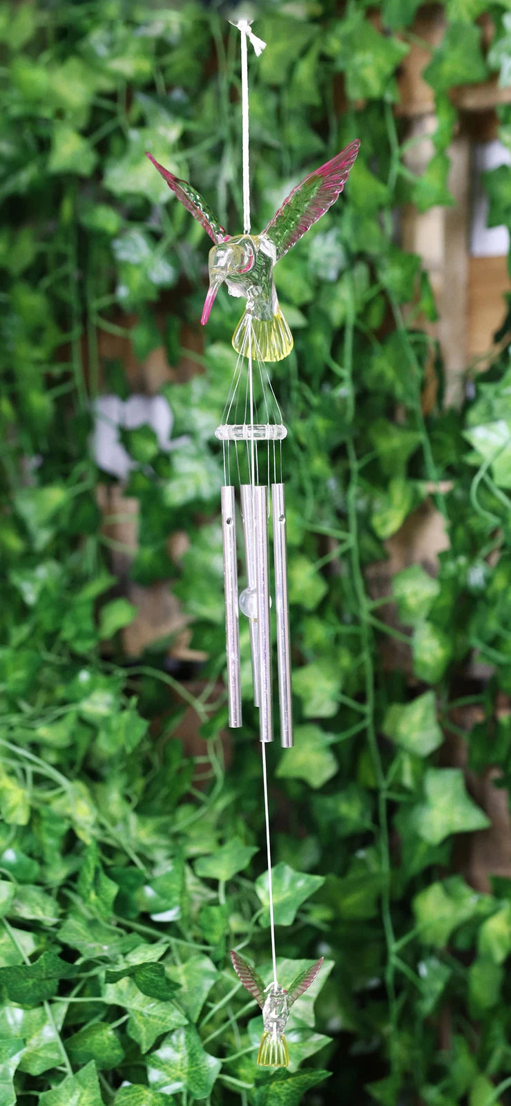 Colorful Hummingbird Acrylic Wind Chime Sun Catcher Hanging Home And Patio Decor-1