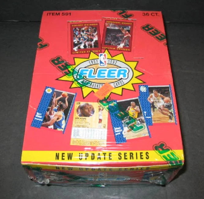 1991/92 Fleer Basketball Series 2 Update Box-1