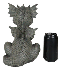 Whimsical Angry Faced Sulky Mad Garden Dragon Folding His Arms Decor Figurine-3
