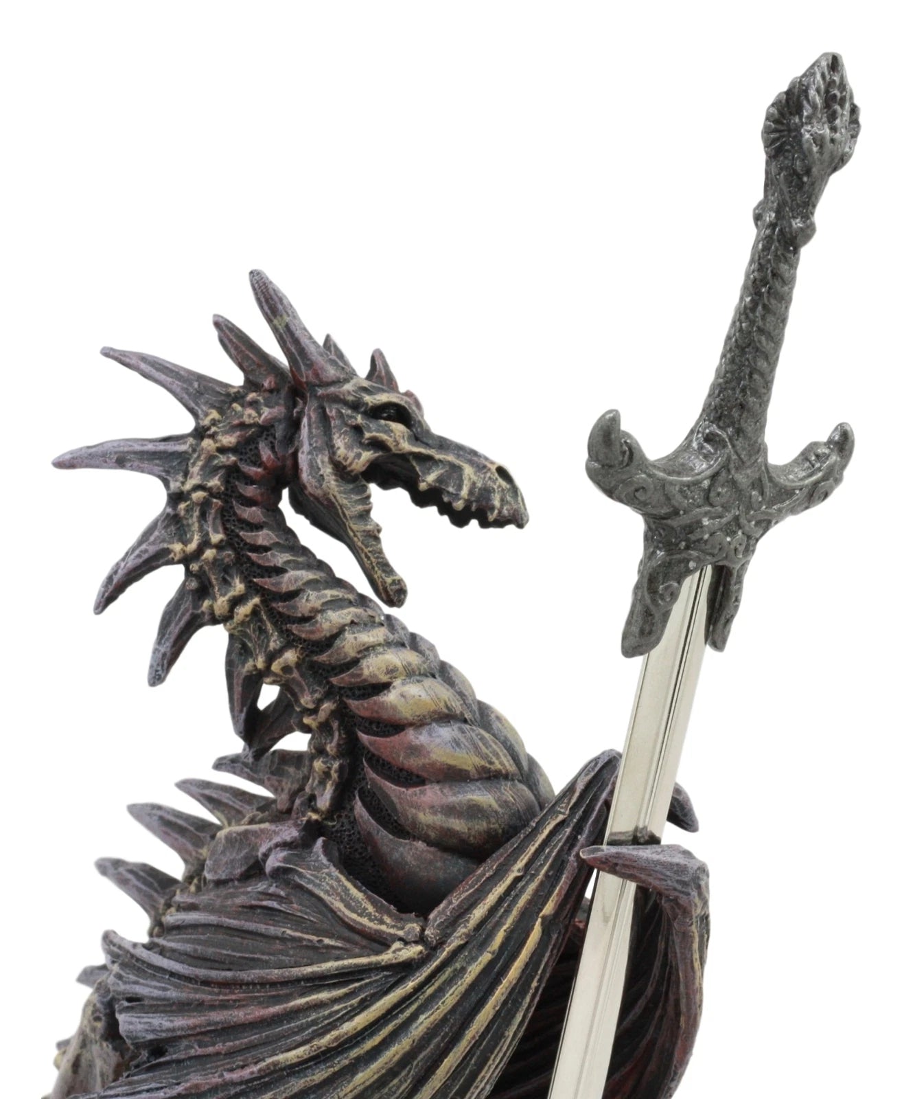 Litche Blade Ruth Thompson Skeleton Dragon Statue With Letter Opener Knife Decor-3