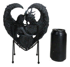 Solemn Vow Innocence Demon And Lilith Dark Angel Heart Plaque With Stand-6