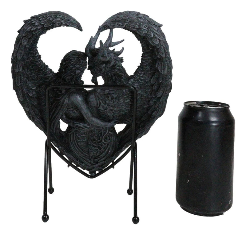 Solemn Vow Innocence Demon And Lilith Dark Angel Heart Plaque With Stand-6