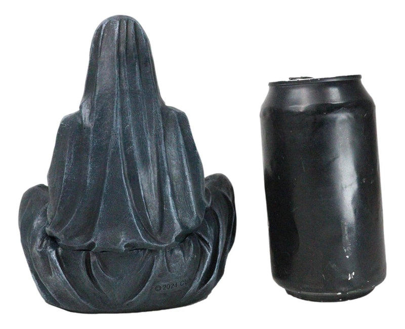 Reaper of Souls Grim Reaper In Hooded Cloak Backflow Incense Cone Burner Statue-2