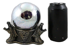 Luz nocturna LED con estrellas mágicas y bola de cristal con diseño de dragones rugientes y nudos de la Trinidad Celta-2