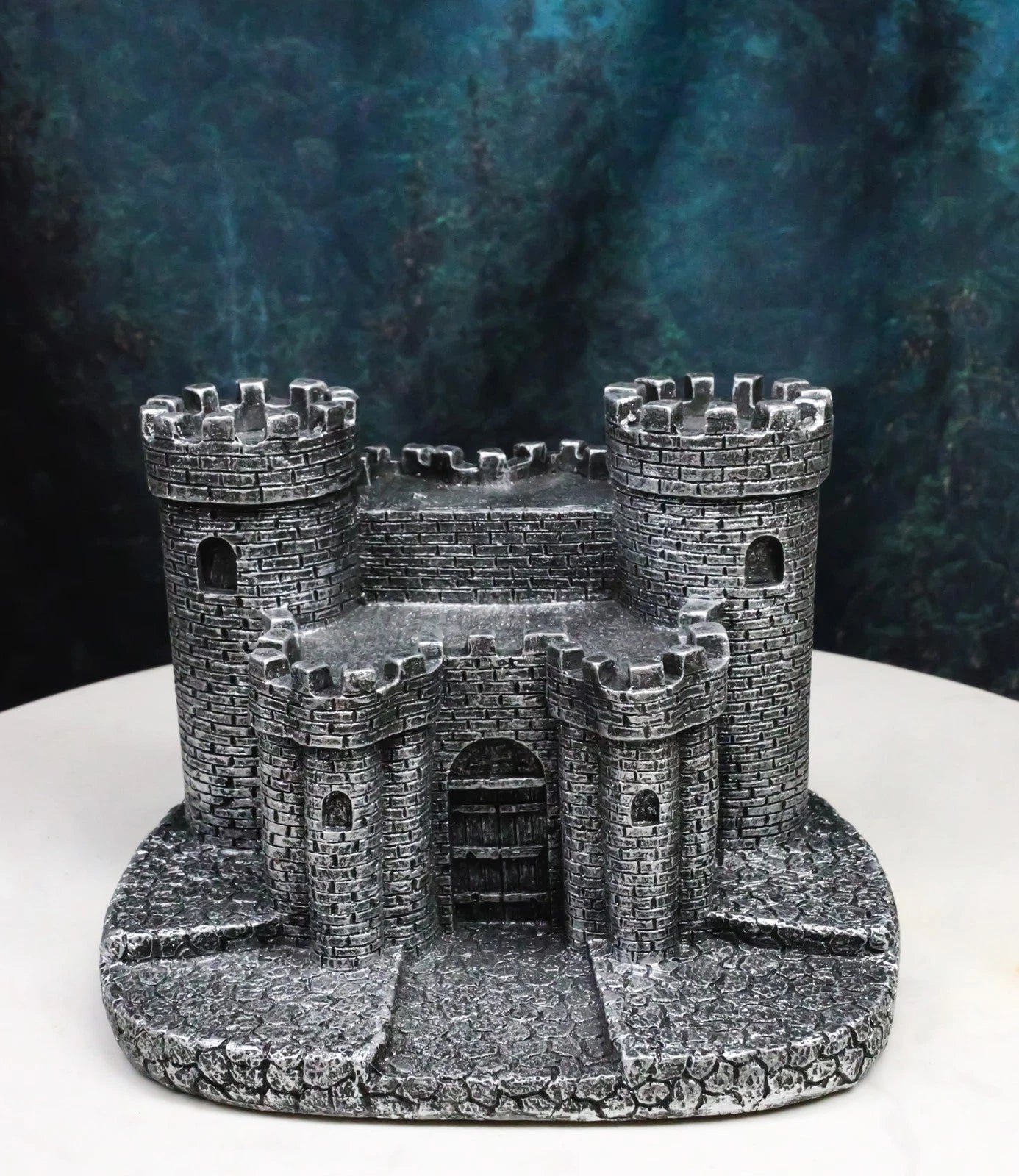 Gothic Medieval Windsor Stonewall Castle Fortress Miniature Display Stand 5"H-1