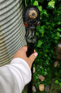 Steampunk Robotic Kraken Cthulhu Octopus Swagger Stick Cane Party Staff 38"L-3