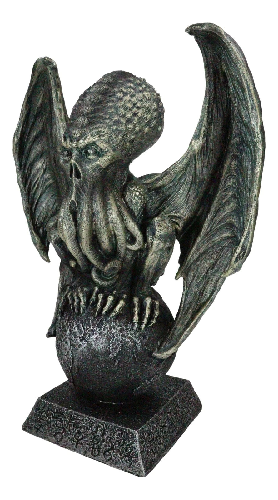 High Priest Great Old Ones Call of Cthulhu Sitting On Earth Globe Orb Figurine-7