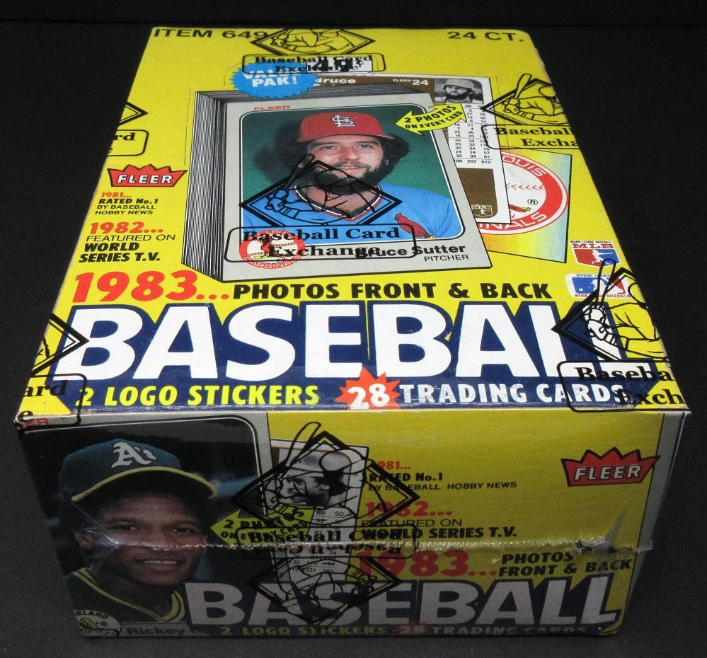 1983 Fleer Baseball Unopened Cello Box (BBCE)-4