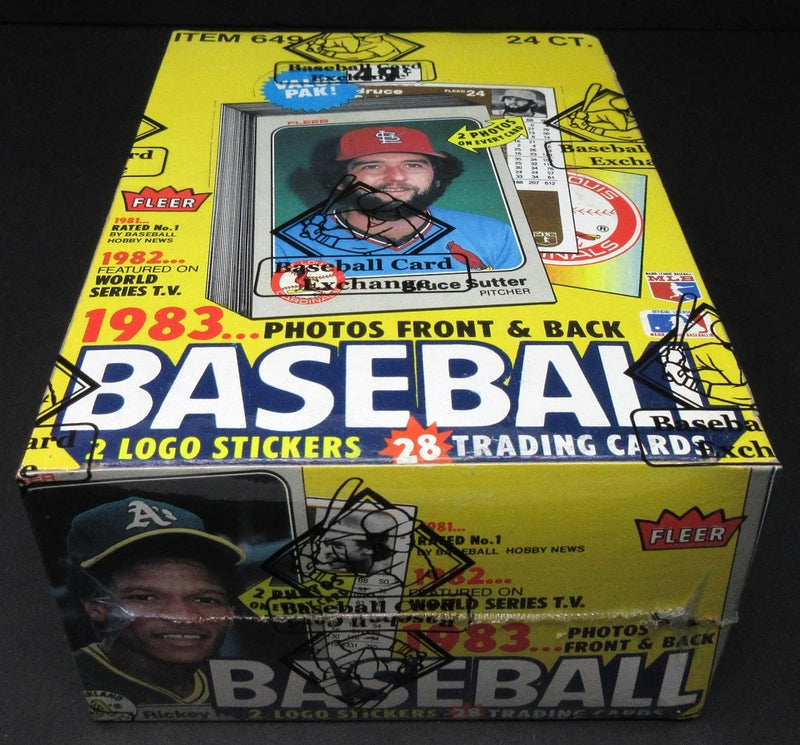 1983 Fleer Baseball Unopened Cello Box (BBCE)-4