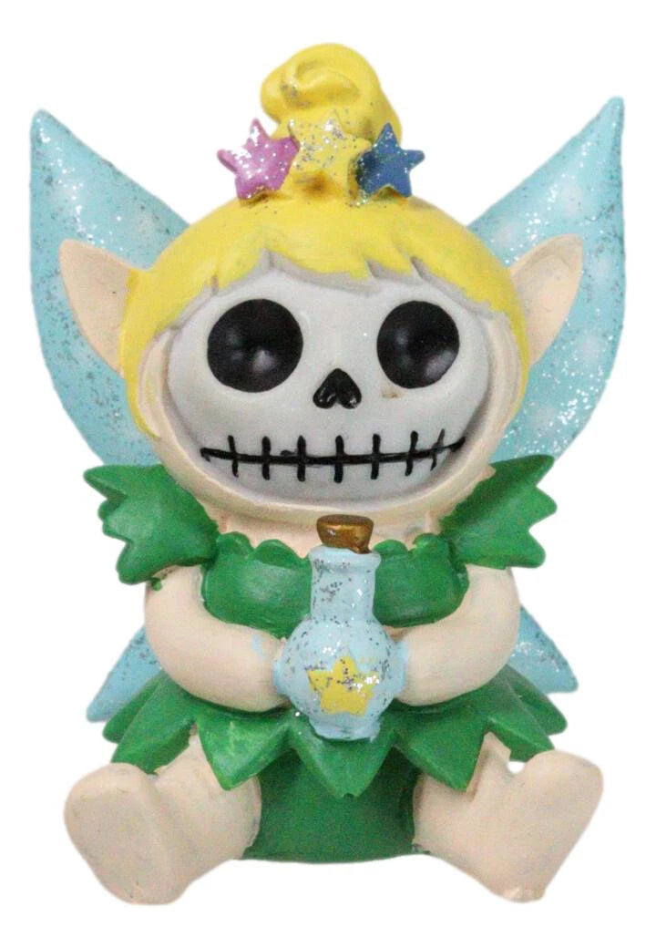 Furrybones Tinker Bell Fairy With Pixie Dust Skeleton Figurine Furry Bones-5