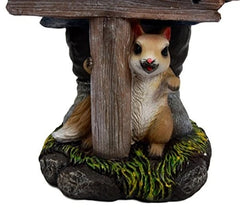 "Go Away!" Gnome Dwarf Not Welcome Statue 17.75"H Patio Outdoor Figurine-2