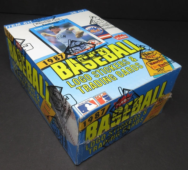 1987 Fleer Baseball Unopened Wax Box (FASC)-2