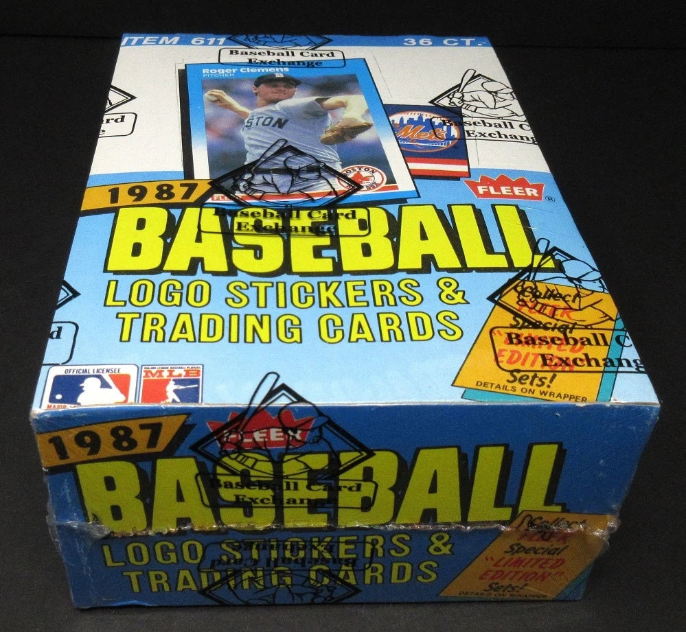 1987 Fleer Baseball Unopened Wax Box (FASC)-1