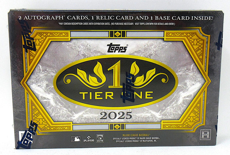 2025 Topps Tier One Baseball Box (Hobby) (1/4)-1