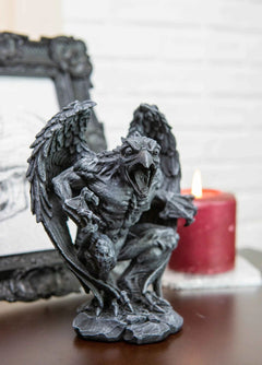 Gothic Winged Avian Eagle Bird Renegade Gargoyle Decorative Figurine 6.25"H-1