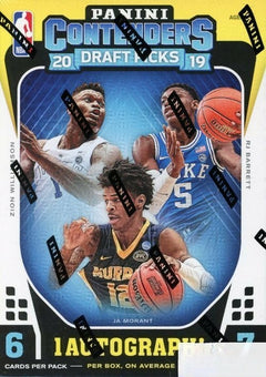 2019/20 Panini Contenders Draft Picks Basketball Factory Sealed Blaster Box-AUTO-1