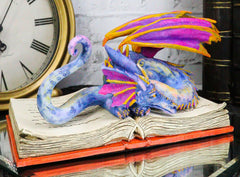 Amy Brown Fantasy Rainbow Book Wyrm Dragon Of Bibliography Figurine Decor Statue-1