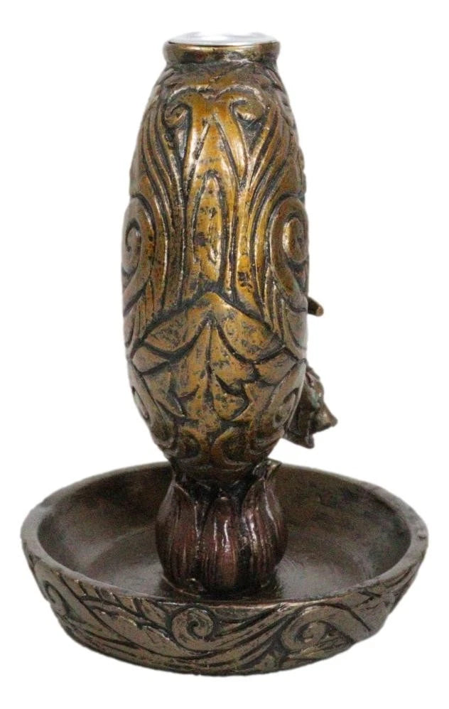 Quemador de incienso con reflujo de Ganesha, el dios hindú tocando la flauta en la luna creciente-6