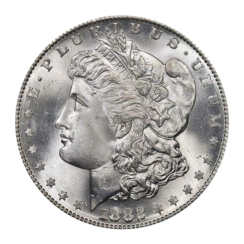 1882 S Morgan Silver Dollar $1 Brilliant Uncirculated BU 90% Silver-2