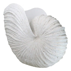 18.5"L White Nautical Marine Ocean Giant Nautilus Sea Shell Decorative Sculpture-7