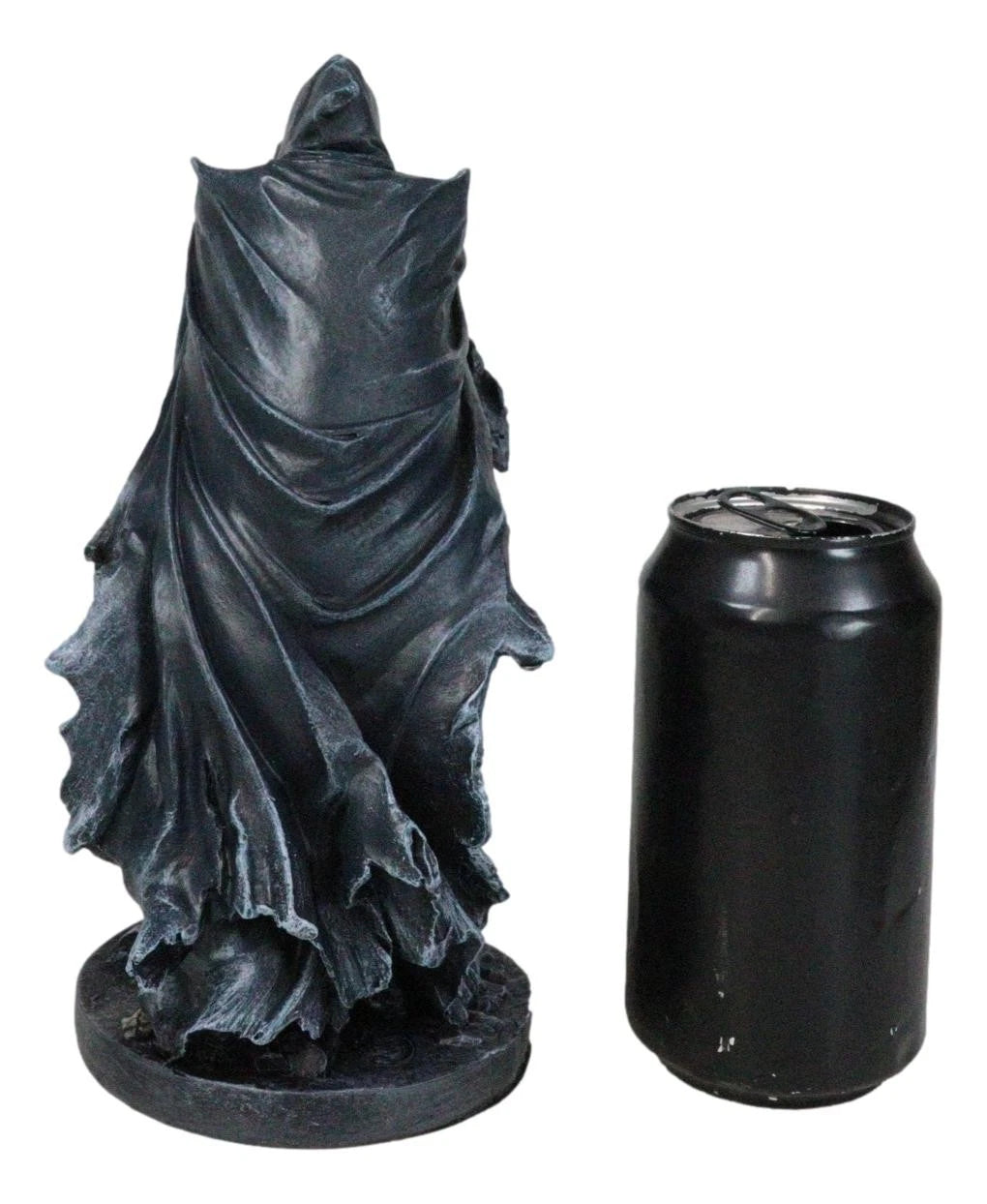 Black Angel of Death Grim Reaper With Chains Carved Knuckles Game Over Figurine-4