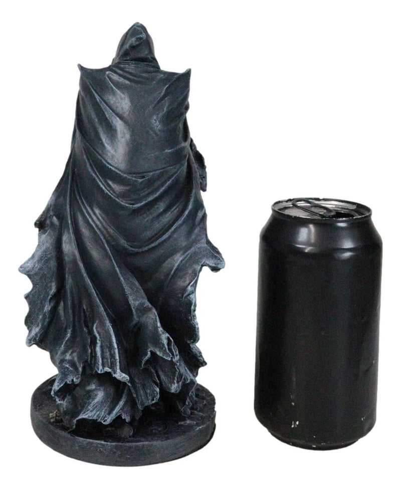 Black Angel of Death Grim Reaper With Chains Carved Knuckles Game Over Figurine-4
