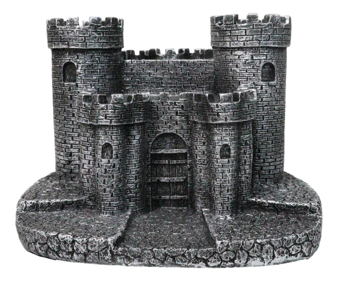 Gothic Medieval Windsor Stonewall Castle Fortress Miniature Display Stand 5"H-5