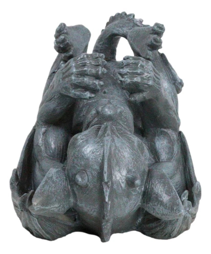 Gothic Fantasy Winged Drunken Gargoyle Wine Bottle Holder Figurine Kitchen Decor-5