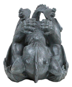 Gothic Fantasy Winged Drunken Gargoyle Wine Bottle Holder Figurine Kitchen Decor-5