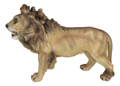 Realistic African Lion King Of The Jungle Growling And Baring Teeth Statue 16"L-4