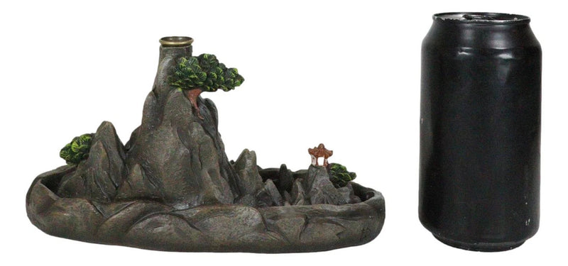 Feng Shui Zen Mountain Range Buddhist Pagoda Temple Backflow Cone Incense Holder-4