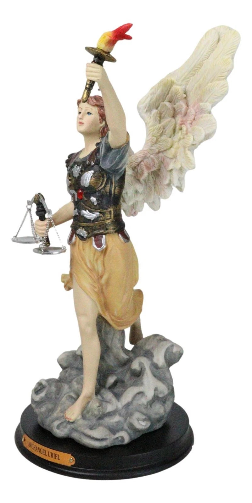 Byzantine Orthodox Catholic Church Archangel Saint Uriel Fire Of God Statue 13"H-7