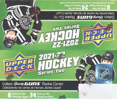 2021/22 Upper Deck Series 2 Hockey MASSIVE 24 Pack Retail Box-6 YOUNG GUNS RCS-1