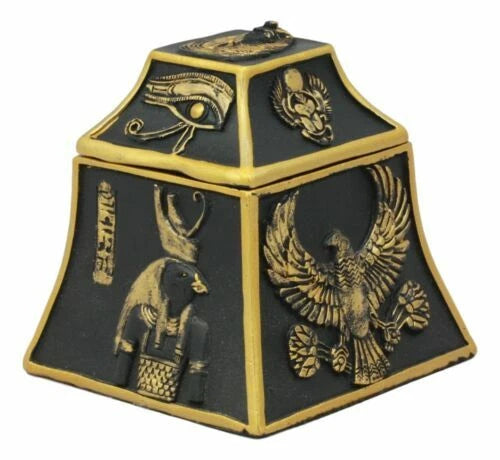 Figura de joyero de escarabajo egipcio, ojo de Horus, halcón, Anubis, dioses de Egipto-5