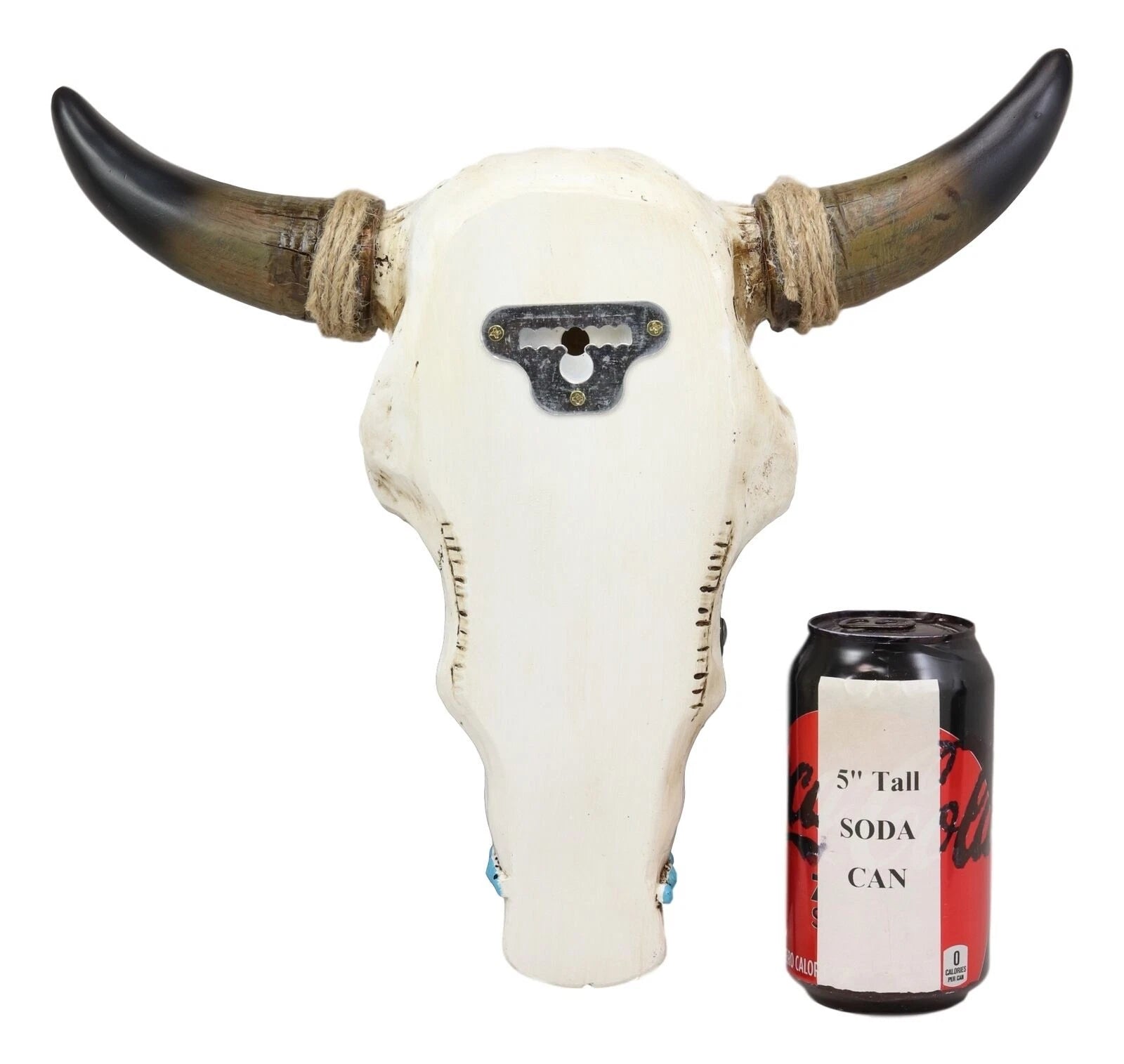 Western Star Tooled Leather Steer Bison Buffalo Bull Cow Horned Skull Wall Decor-10