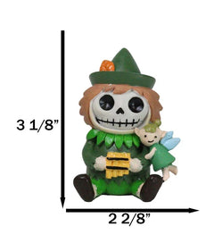 Furry Bones Whimsical Peter Pan With Tinker Bell Skeleton Figurine Furrybones-5