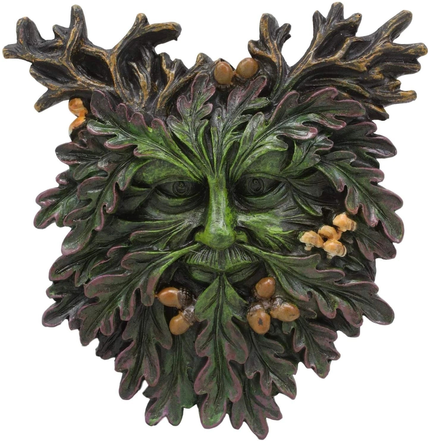 Celtic Autumn Euphoria Celtic Greenman Hanging Wall Decor Plaque 6" High-5