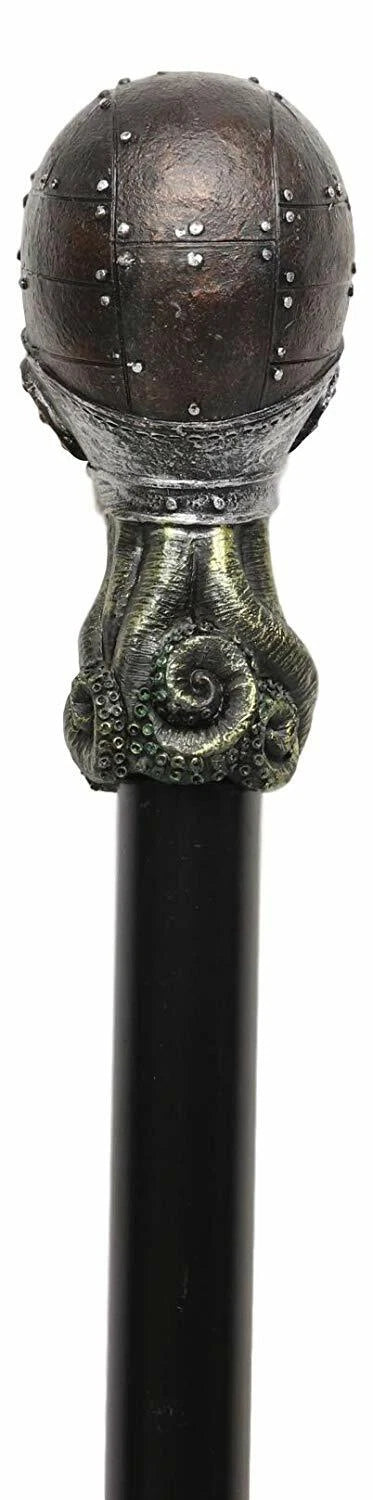 Steampunk Robotic Kraken Cthulhu Octopus Swagger Stick Cane Party Staff 38"L-7