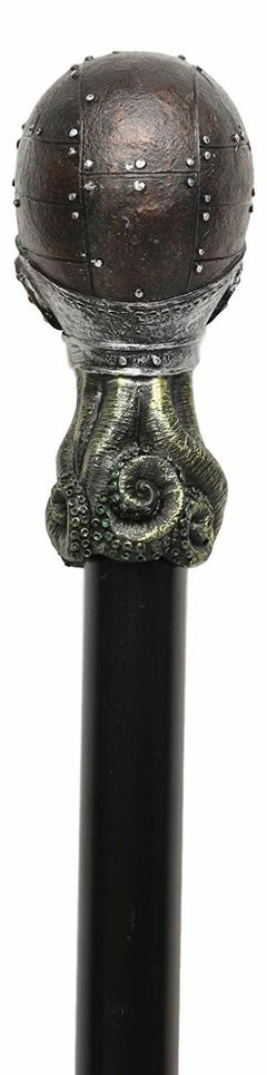Steampunk Robotic Kraken Cthulhu Octopus Swagger Stick Cane Party Staff 38"L-7