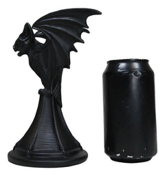 Wicca Gothic Black Gargoyle Vampire Bat Vespertilio Candlestick Holder Figurine-5