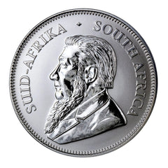 Moneda Krugerrand de Sudáfrica de 1 oz y 1 rand de plata 0.999 de 2017 - 50.º aniversario-3