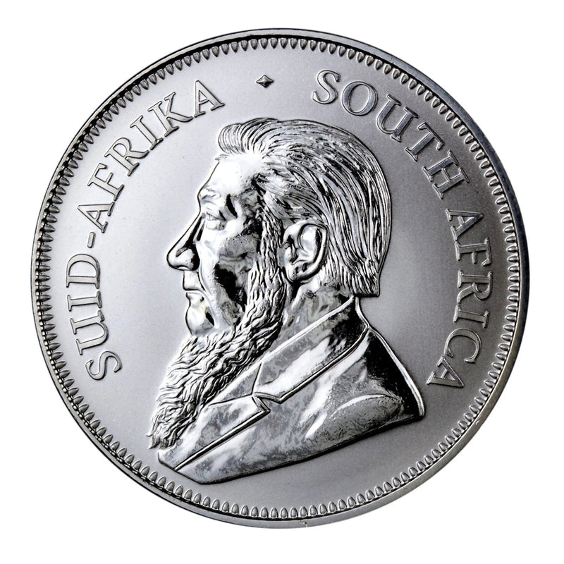 Moneda Krugerrand de Sudáfrica de 1 oz y 1 rand de plata 0.999 de 2017 - 50.º aniversario-3